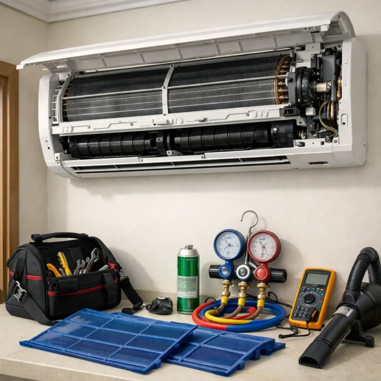 AC system inspection to evaluate maintenance quality reliability and long-term performance