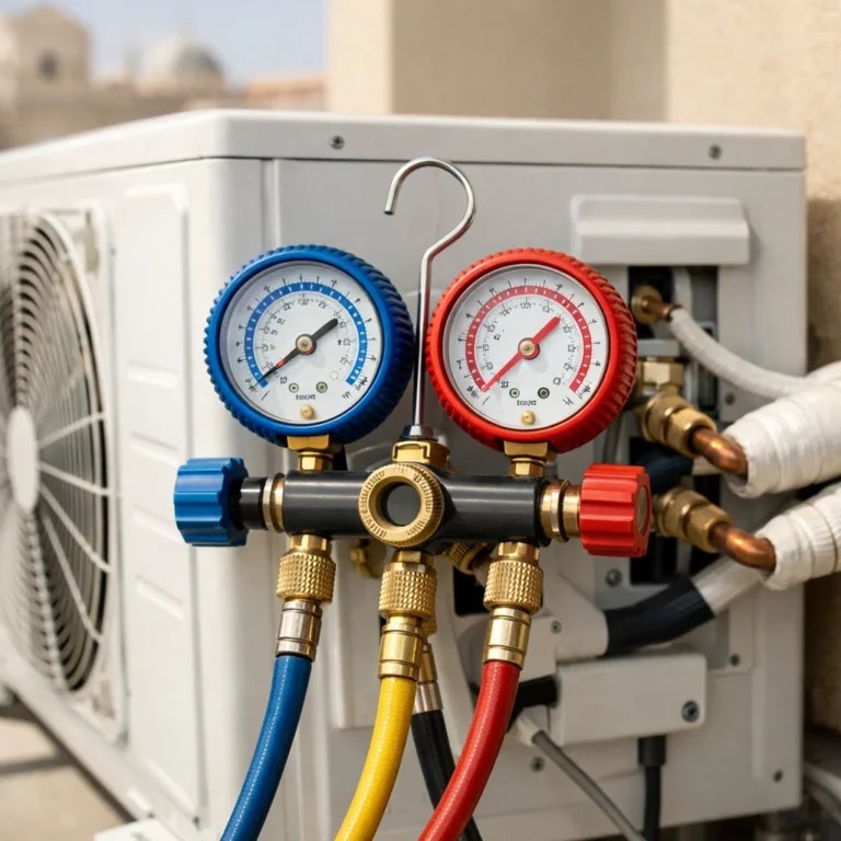 Accurate pressure measurement on an R410A system for safe diagnostics and reliable cooling