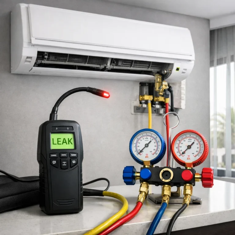 Accurate refrigerant leak detection to restore cooling performance and system safety