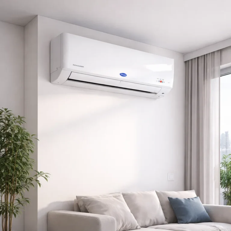 Carrier hot and cold AC system designed for year-round cooling and heating comfort