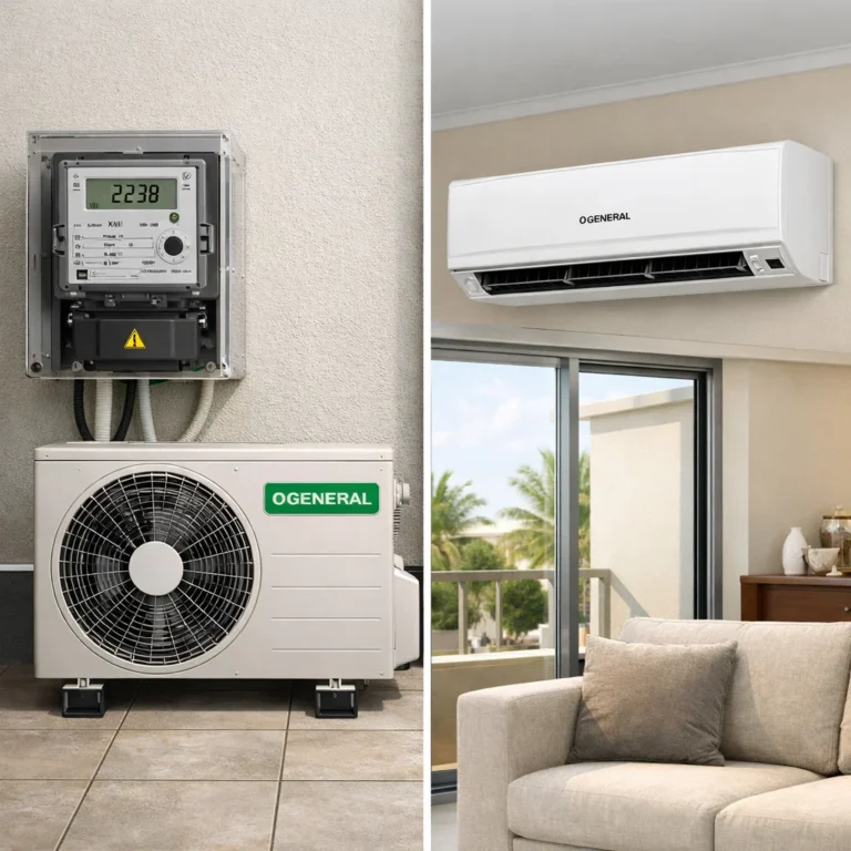 Checking O General AC energy usage to prevent high electricity bills