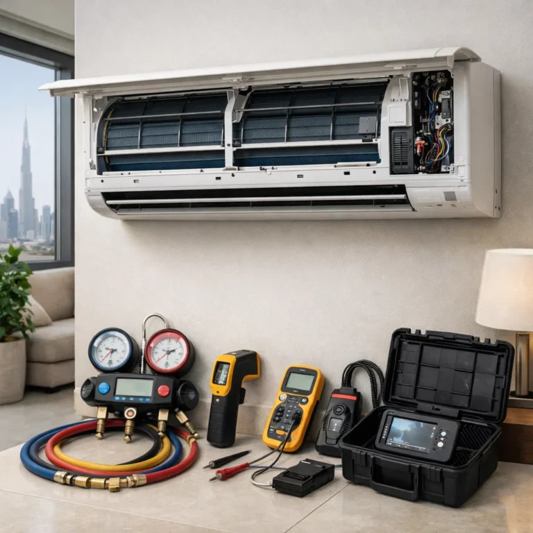Professional AC inspection focused on quality repair safety and long-term performance