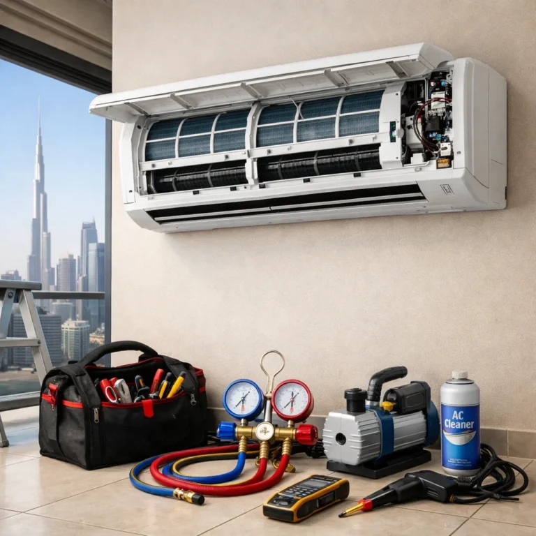 Professional AC maintenance inspection focused on efficiency reliability and healthy indoor air