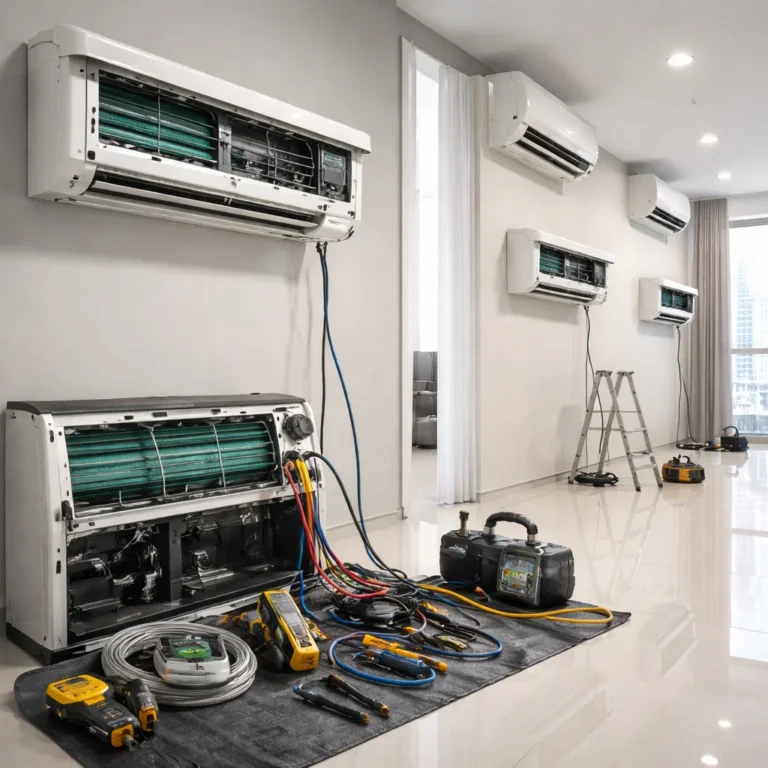 Professional AC maintenance planning to improve efficiency reduce costs and extend system lifespan
