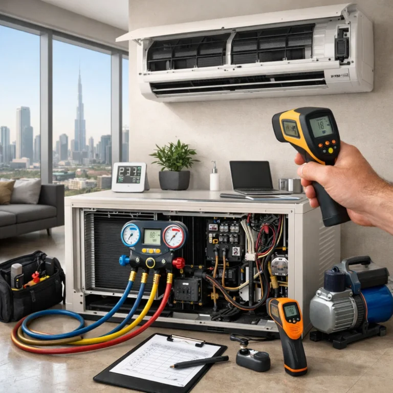 Professional AC system inspection focused on reliability efficiency and indoor air quality