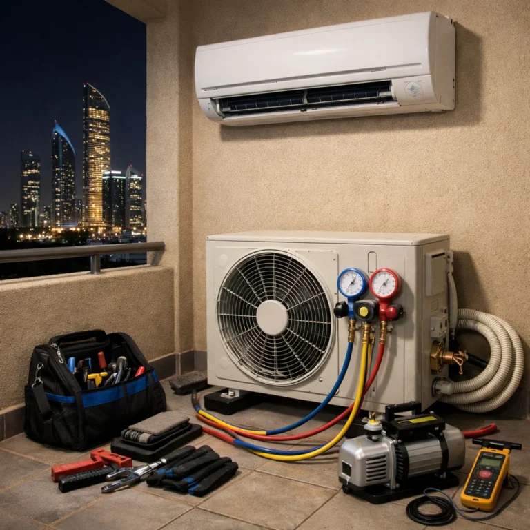 24-hour AC maintenance support designed for Abu Dhabi climate and emergency conditions