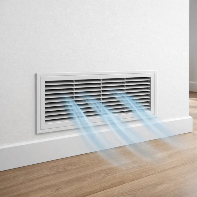 Air duct return grille shown clearly to explain airflow balance comfort and efficiency
