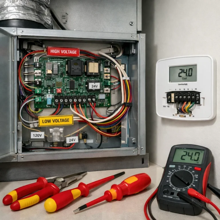 Careful AC switch and control inspection to ensure safe and accurate repair