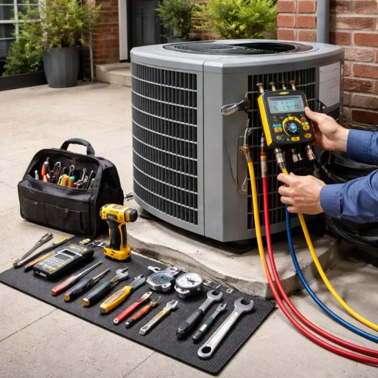 Clear AC system inspection highlighting professional responsibility safety and technical accuracy