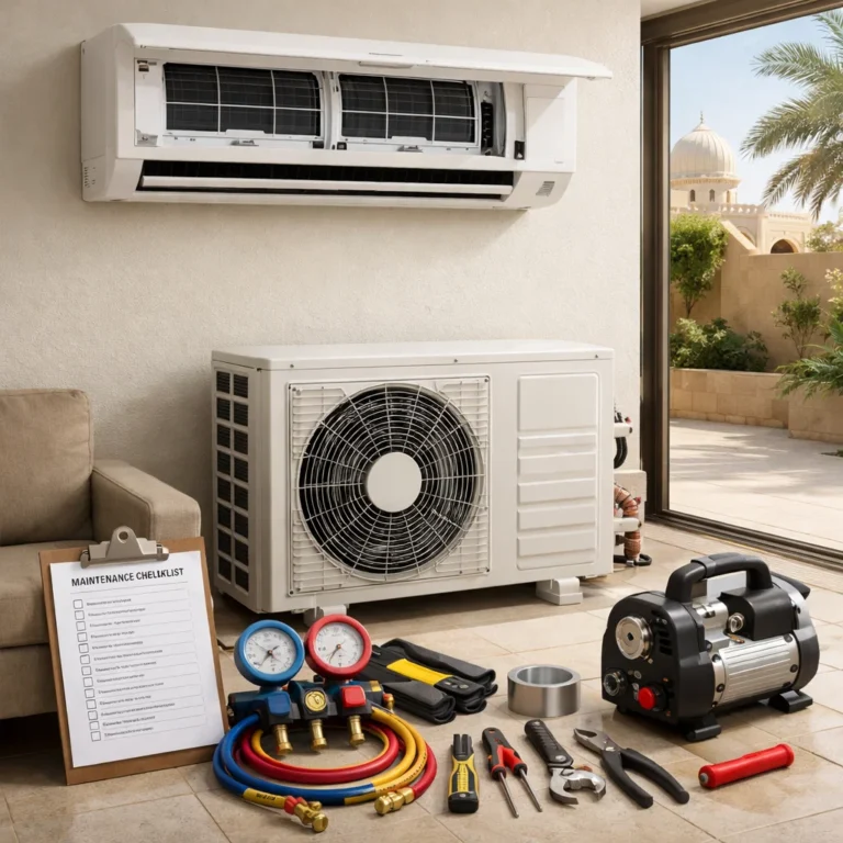 Comprehensive AC maintenance checklist covering efficiency safety and long-term system care
