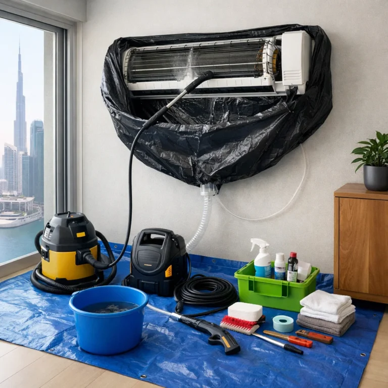 Detailed AC cleaning process focused on coils ducts and hygiene restoration