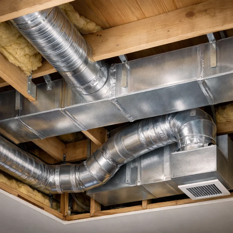 HVAC duct sizing comparison showing how airflow and efficiency depend on proper duct dimensions