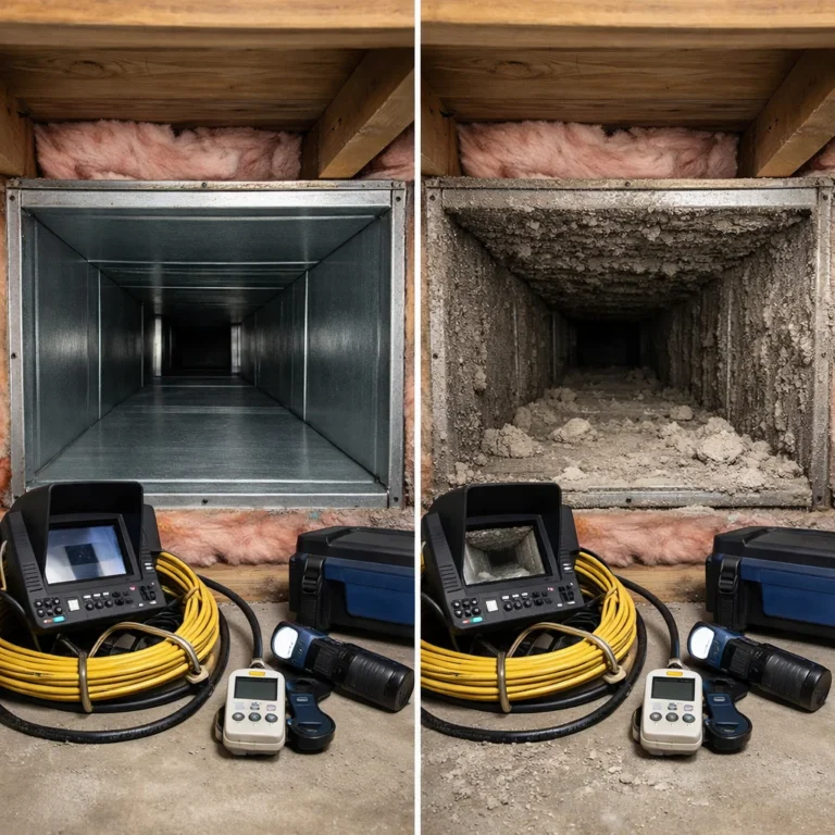 Objective duct inspection to evaluate whether professional cleaning is truly needed