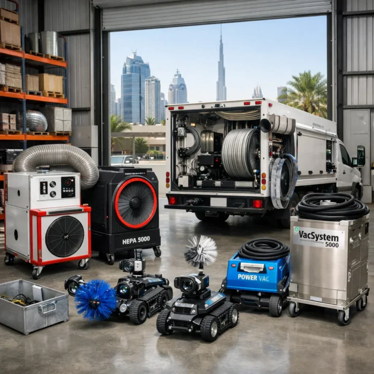 Overview of professional duct cleaning machines and cost considerations in Dubai