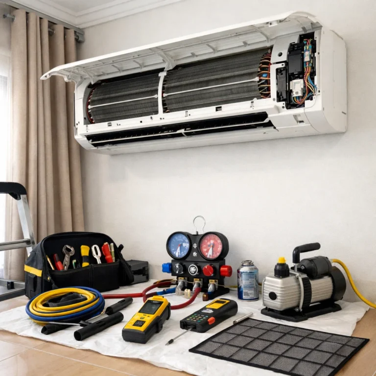 Professional AC maintenance inspection for efficiency safety and long-term system reliability