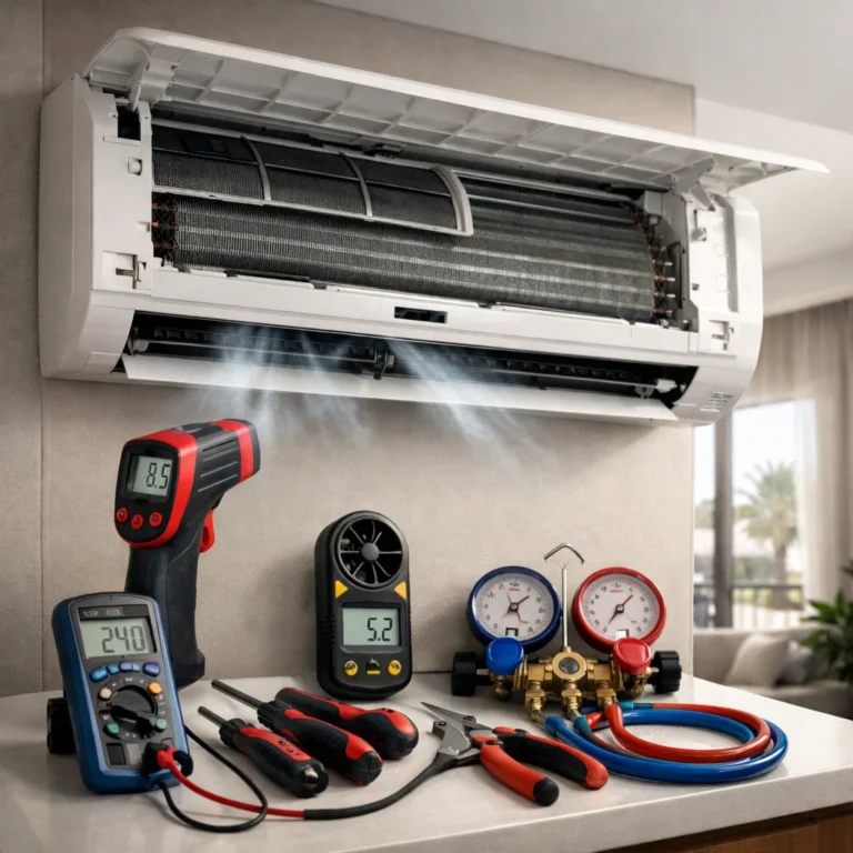 Professional AC maintenance inspection to ensure efficiency safety and healthy indoor air