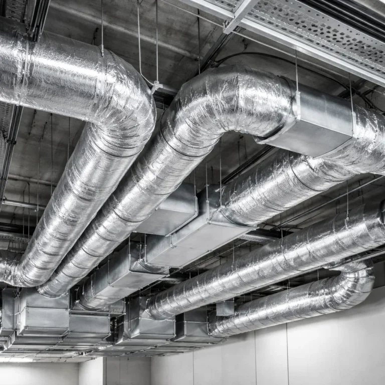 Proper AC duct insulation to reduce energy loss condensation and noise