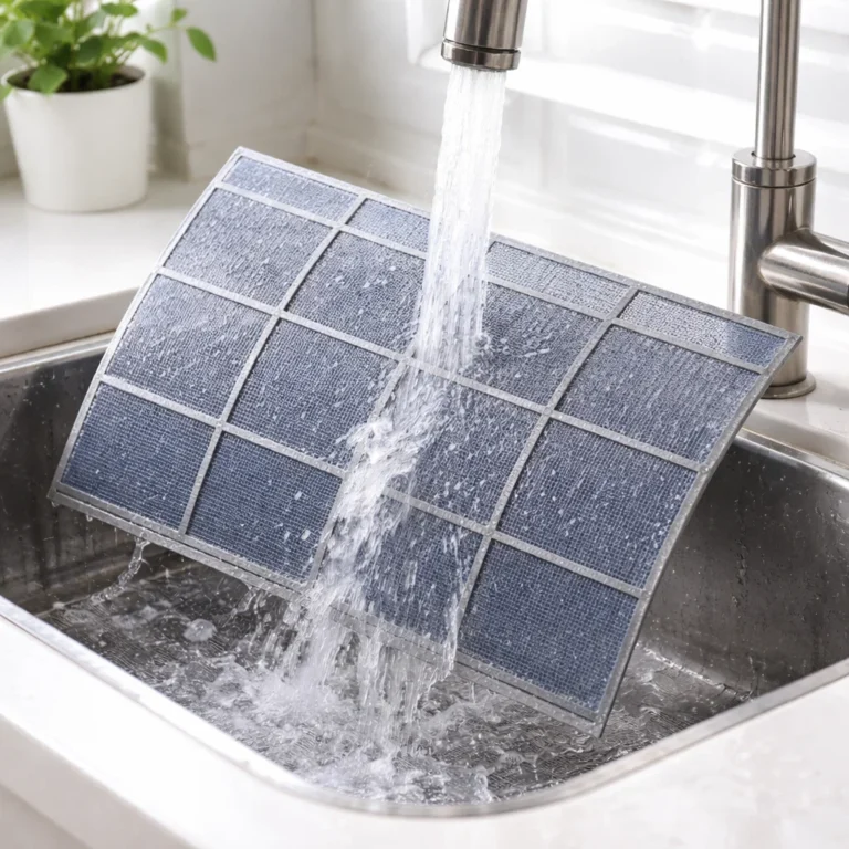 Proper AC filter cleaning improves airflow and indoor air quality