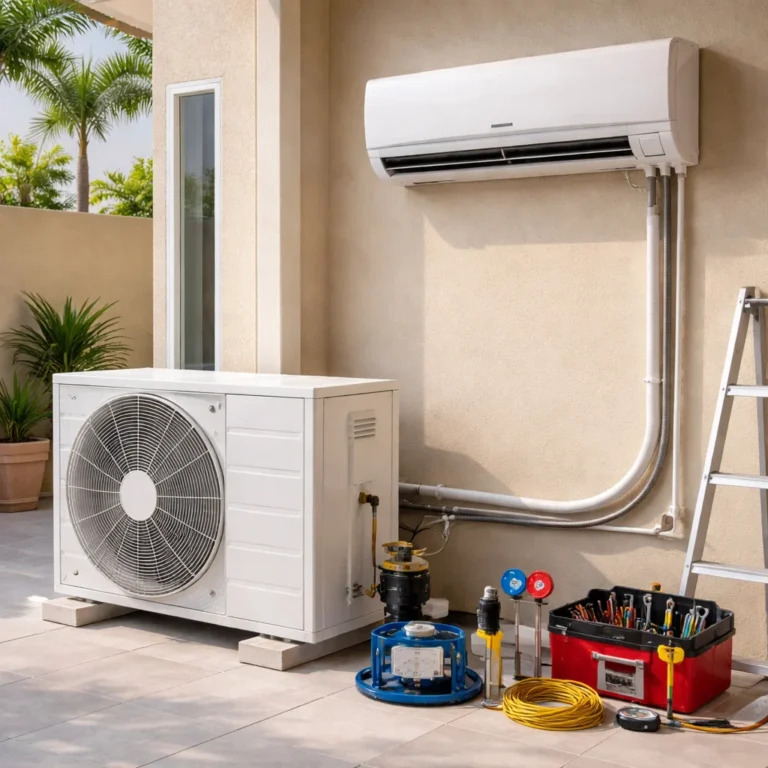 Proper AC installation process ensuring efficiency safety and long term reliability