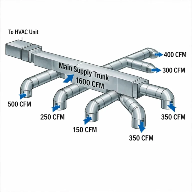 Proper duct sizing ensures full airflow delivery efficiency and long term system reliability