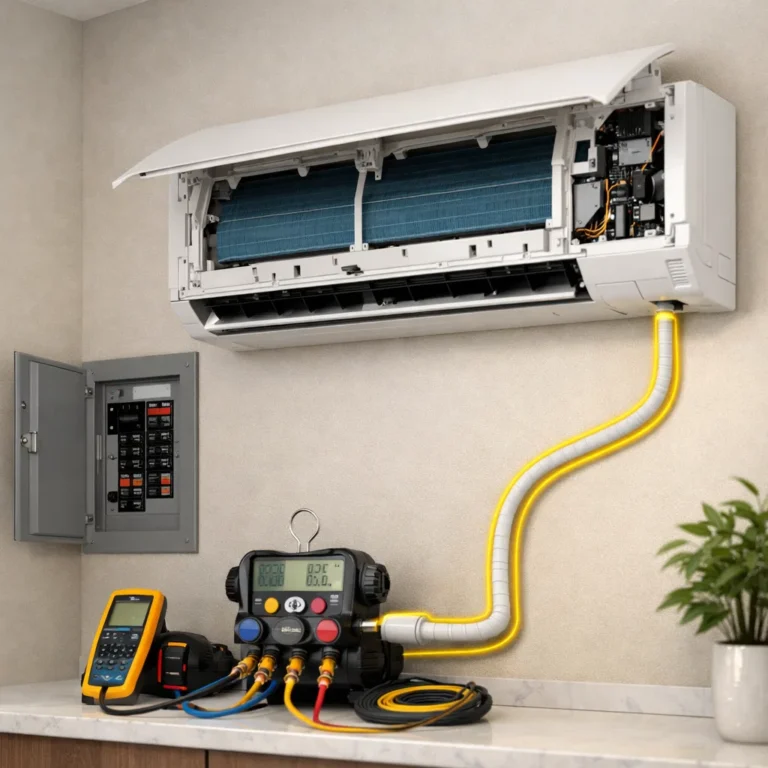 Troubleshooting an AC system step by step before professional repair