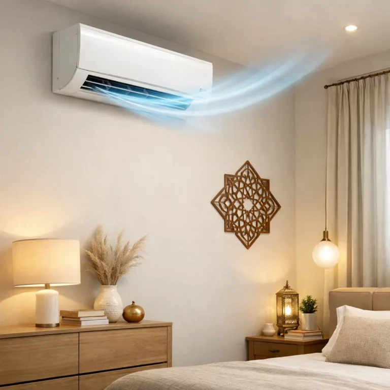 Proper AC placement in bedroom for better airflow and sleep comfort
