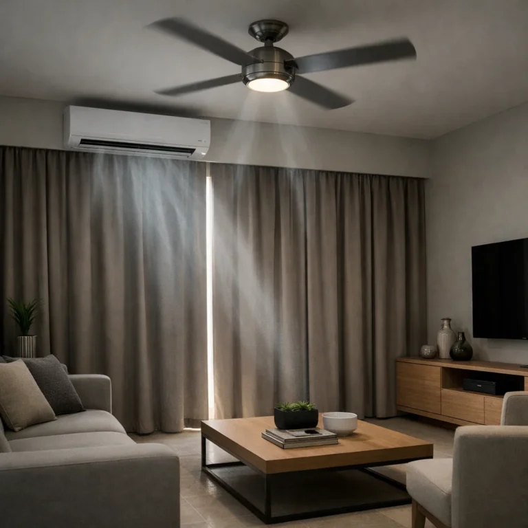 Energy-efficient AC setup in a modern Dubai home